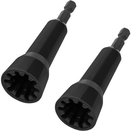 

2pcs Wire Twisting Tool Twisters for Wire Nut with 1/4 Chuck Wire Fast Hand Tool Wire And Cable Spinner for Drill & Wire Connector Electricians Drill Cable Stripper (Black)