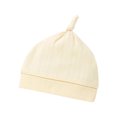 thumbnail image 2 of Oiyii Boy Stretchy Beanies Solid Knotted Indoor Rest Headwear Soft Baby Sun Hats, Light Yellow, 2 of 5