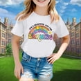 thumbnail image 3 of XEGLSBU T-Shirts for Girls Stylish Girls Tops for Loose Fit Tees & Shirts for Ages 3 16 for Spring and Summer Easy to Clean Great For White Size 11-12 Years, 3 of 5