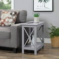 thumbnail image 4 of Convenience Concepts Oxford Chairside End Table with Shelf in Gray Wood Finish, 4 of 4