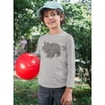 thumbnail image 2 of Happy Hippo Long Sleeve Toddler -Image by Shutterstock,  4 Toddler, 2 of 4