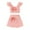 Pink-04, variant on Owordtank Toddler Baby Girl Summer Clothes Tank Top with flower and Boho Shorts Cute Daily Outfits Set