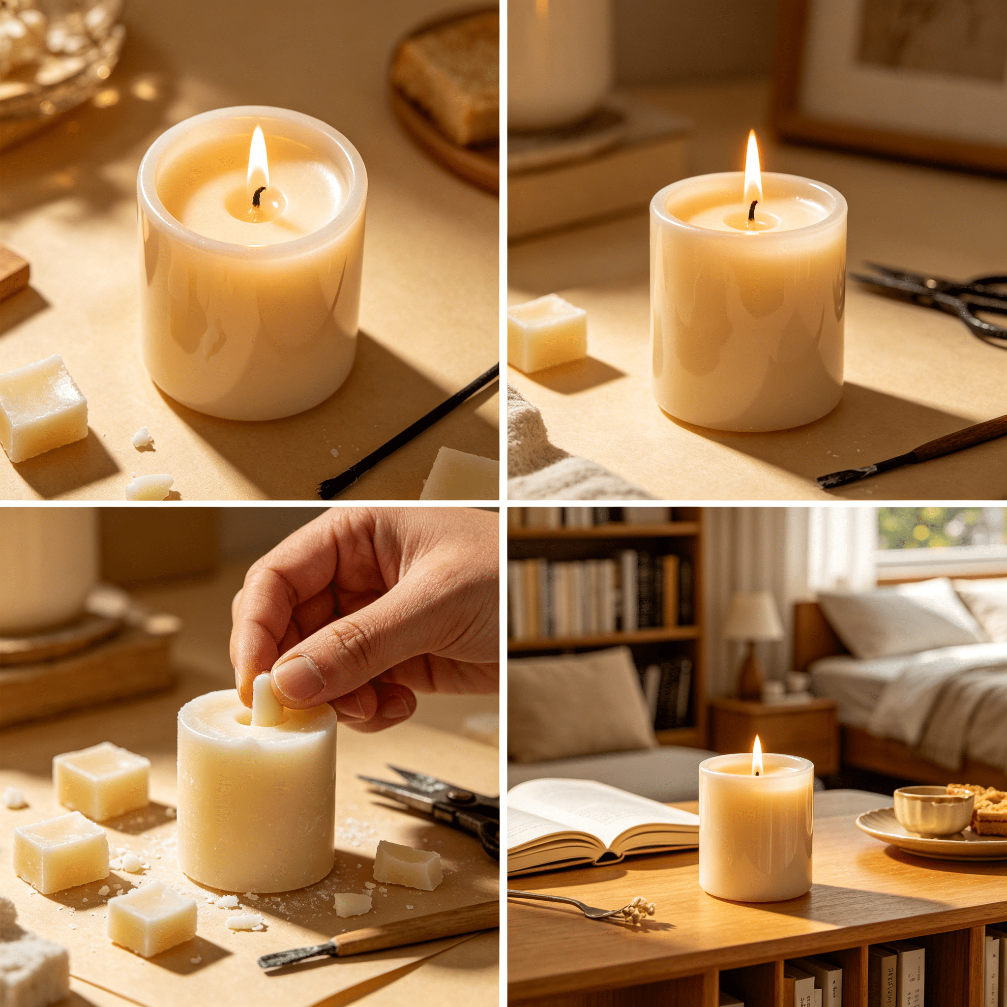 VELIMO 2026 New 100Pcs Candle Wicks Diy Essential Materials Cotton Core Candle Making Supplies Tightly Woven Cotton Lanterns Wick for Diy Candle Making Home Decor
