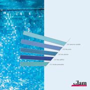 The Tile Doctor Starlike EVO - Litokol Glamour Epoxy Grout for Tile, Easy to Apply, Bathroom Pool Flooring Backspalsh Grout 2.5 kg - 5.5 lbs. - 340 Blue Denim