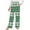 Green, variant on Toddler Boys Girls Christmas Pajama Pants Christmas Tree Snowflake Deer Print Sleepwear Bottoms Elastic Waist Sports Pants Loungewear Pants Outside Lantern Pants Hot Pink
