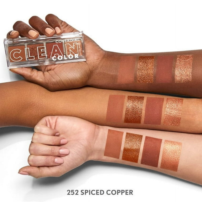 COVERGIRL Clean Fresh oz Copper, Clean Eyeshadow, 252 Color Spiced 0.14