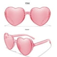 thumbnail image 3 of Seyurigaoka Women Juniors Heart Shaped Sunglasses Transparent Love Heart Glasses Party Sunglasses for Party Eyewear, 3 of 4