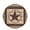 Brown, variant on Welcome Sign for Front Door,Texas Star Brown Round Metal Welcome Front Porch Decoration,Country Star Rustic Vintage Wooden Wall Hanging Sign for Living Room Kitchen Hallway Housewarming Gift 6''