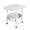 White-WH-home supplies, variant on LEFTHIGH Home Mini Small Apartment Bedside Table End Table 17.3x17.3x18.9in Plastic Compact Side Table for Living Room White 1pc Room Decor