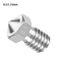 thumbnail image 4 of Justharion 3D Printer Nozzle Stainless Extrude Head Firm Printer Thread Removable Filament Nozzle No.02 2Set, 4 of 5