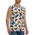 thumbnail image 2 of Daiia Cute Butterfly Printed Men's Tank Tops,Casual Soft Sleeveless Gym Muscle Shirts Bodybuilding Tee-Small, 2 of 8