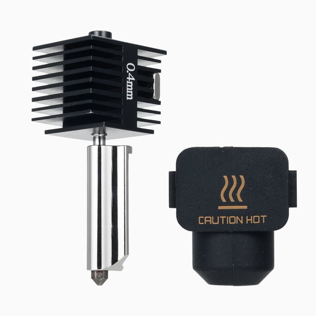 Hot End Kit Extruder Replacement Accessory Compatible with bambu lab A1/ A1mini 3D Printers High Temperature 0.4mm Hardened Steel Nozzle with Silicone Cover Sock