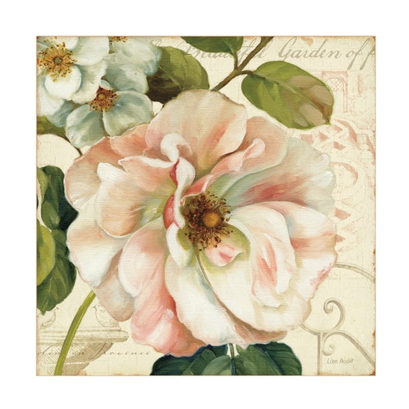 Trademark Fine Art Lisa Audit Les Jardin II Canvas Wall Art - 35x35