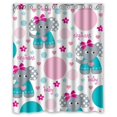thumbnail image 1 of BOSDECO Elephant Waterproof Shower Curtain 66x72 inches, 1 of 1