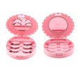 thumbnail image 4 of FELTECHELECTR Estuche para guardar pestañas postizas, profesional, con lazo y espejo, organizador portátil para mujeres, color rosa, 4 of 6