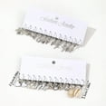 thumbnail image 2 of 12 Pairs Of Heart-Shaped Pearl Lock Snake Butterfly Personalized Earring Set, 2 of 7