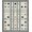 Black White Ivory, Pattern 5, variant on ODIKA 8'x10' Washable Area Rug Under Layered Door Bold Stripe Doormat Stars Border Layering for Living Room, Sectional, Family , Durable, Non-Slip