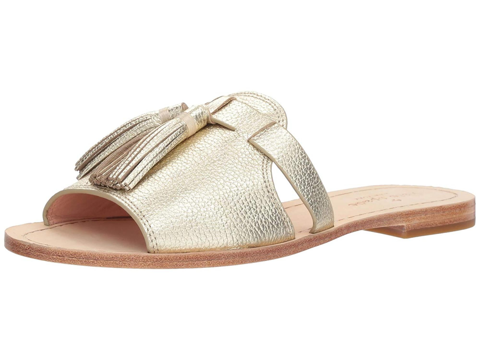 kate spade gold slide sandals