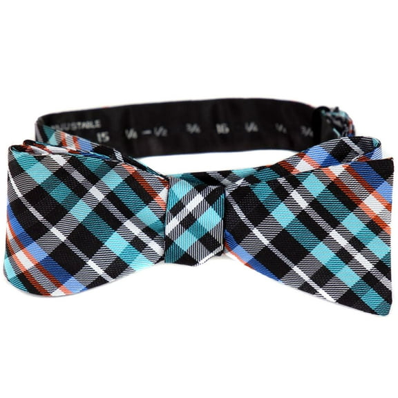 BuyYourTies - FBTZ-355 - Mens Aficionado Self Tie Bow Tie - Black Blue