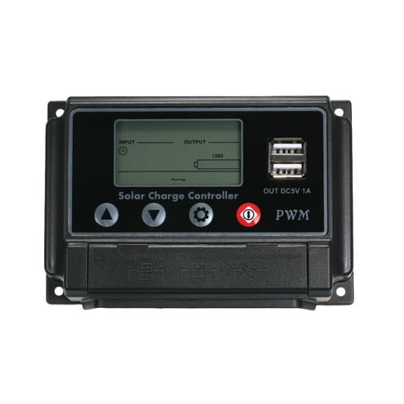 30a Digital Charge Controller - 30A 12V 24V Digital Display Solar Charge Controller Dual USB Pwm Waterproof Dustproof