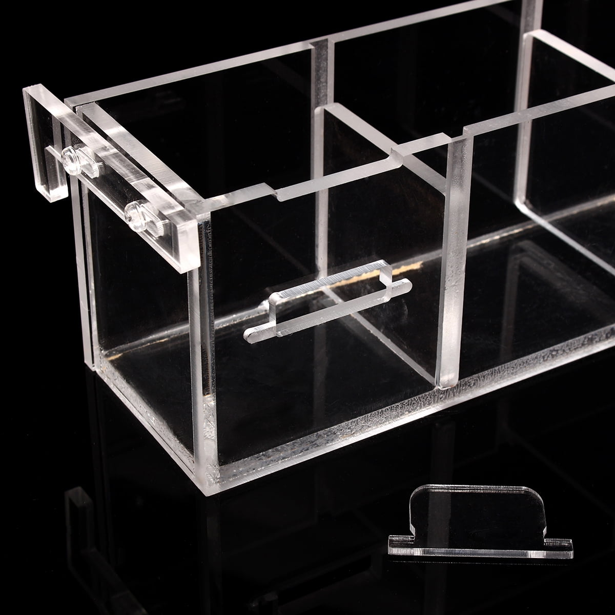 2-6 Grids Transparent Acrylic External Hang on Filter Boxes Aquarium Fish Tank 