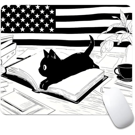 Square Mouse Pad,Custom Small Mousepad with Designs,Non-Slip Rubber Base Gaming MousePads for Computers Laptop Office,9.5"x7.9"x0.12"