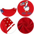 thumbnail image 4 of CCRFTGI 4th Of July American Flag Shirts for Kids Girls Size 7 Patriotic 250th Anniversary Flag Duck July 4th Celebration Independence Day Short Sleeve Tee Tops Watermelon Red 2-3 Years, 4 of 5