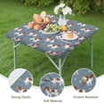 thumbnail image 4 of King Charles Cavalier Square Fitted Tablecloth with Elastic Edge,Square Table Cover,Washable Elastic Table Cover for Home Kitchen Party Decor 34"x34", 4 of 6