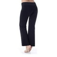 thumbnail image 2 of Bootcut Yoga Pants Cotton with Contrast Waistband, 2 of 9