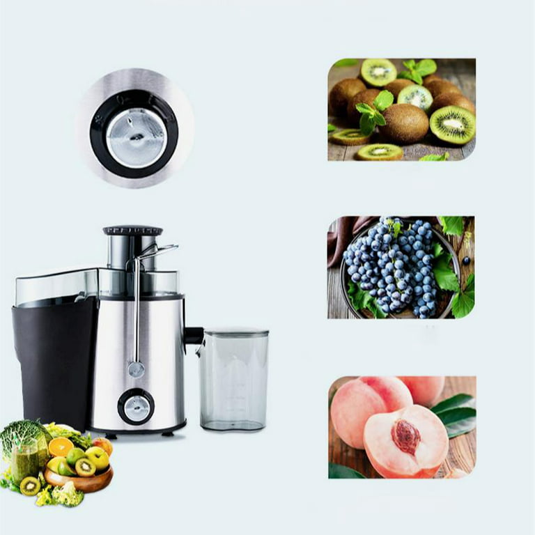 Juicer, 600W Juicer Machine with 3.5 Inch Wide Chute for Whole Fruits, High  Yield Juice Extractor with 3 Speeds, Easy to Clean with Cleaning Brush