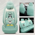 thumbnail image 2 of Maidao Car Seat Covers Leather Set for BMW for X1 2017-Present 5 Seats Compatible Airbag Water Resistant Front Rear Cushion Protector with Pillow Green, 2 of 9