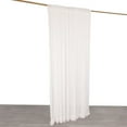 thumbnail image 5 of Efavormart 8ftx8ft White Fringe Shag Polyester Photo Backdrop Curtain, Minky Fabric Wedding Drapery Panel, 5 of 10