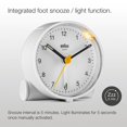 thumbnail image 2 of Reloj despertador Braun Classic analógico con despertador y luz BC01W, 2 of 9