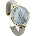 thumbnail image 4 of Blekon Collections Womens 36mm Elegant DIal Leather Bangle Watch, 4 of 5