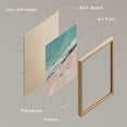thumbnail image 3 of PixonSign Framed Canvas Print Wall Art Set - Tropical Blue Ocean Beach Waves Posters - Set of 9 Boho Nature Seaside Rustic Photography Wall Décor for Living Room, Bedroom, Office - 8"x10" Natural, 3 of 5