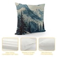 thumbnail image 4 of SHANXI Throw Pillow Covers Towering Overlapping Mountains Square Pillowcases for Home Decor Sofa Car Bedroom Trees Landscape Watercolor Painting Pillow Cases 18x18in, 4 of 5