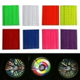 thumbnail image 3 of Happy Date 12Pcs/Pack Bike Spoke Reflector Bicycle Wheel Spoke Reflector Reflective Mount Clip Tube Warning Strip Waterproof Bicycle Spoke Reflectors, 3 of 9
