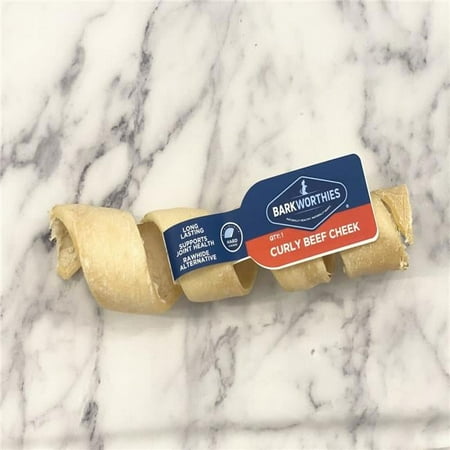 UPC: 0840139122231 | Barkworthies 20512223 Grain Free Beef Cheek Curly Treat for Dogs