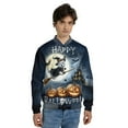 thumbnail image 4 of Happy Halloween West Highland White Terrier Witch Pumpkins Bats All Over Print 3D Baseball Jacket Westie Westy Dog Lover Bomber Jacket Softball - 13012, 4 of 6