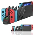 thumbnail image 1 of Base de carga para Nintendo Switch, estación de carga para Nintendo Switch Joy Cons y controladores, 1 of 9