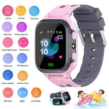 Kids Smart Watch for Boys Girls, Kids Phone Watch with Calls Games Music Player Camera Alarm Clock Game SOS Calendar Touch Screen Flashlight Smartwatch for 4-12 Years Birthday Gift (Pink)