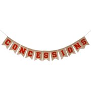Sports Theme CONCESSIONS Garland Party Bunting Banner Baseball Concessions Banner Football Party Concessions Garland for Home Classroom Decor