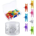 thumbnail image 1 of 2 Boxes of Replaceable Push Pin Clips Multi-function Pushpin Clips Household Picture Clips, 1 of 8