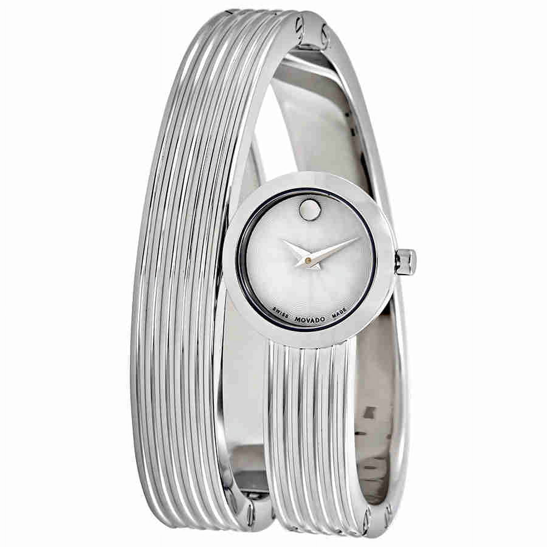 Movado Museum Wrap Mother of Pearl Dial Ladies Watch 0606805