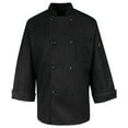 thumbnail image 2 of Red Kap Eight Pearl Button&nbsp;Black Chef Coat, 2 of 4