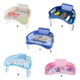 thumbnail image 3 of Bandeja para coche de bebé, mesa de viaje para coche, soporte de comida portátil para bebés a prueba de agua, cochecito ajustable para comer, valla para niños con correa tipo 4 Methold BA000346-04, 3 of 7