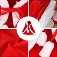 thumbnail image 4 of L Trajes navideños para gatos, capa navideña suave y gruesa con sombrero, disfraz navideño para perros y gatos, capa para mascotas, 4 of 5