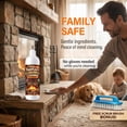 thumbnail image 2 of Fireplace Gel Cleaner Set Fireplace Soot Remover with Scrub Brush for Brick, Stone, Rock, Tile, and Marble, Nonabrasive Fireplace Cleaner, Gentle Formula Brick & Glass Cleaner 16 FL OZ, 2 of 7