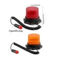 thumbnail image 3 of sweethay Lámpara de luz de policía estroboscópica LED Luces de baliza de flash de emergencia Lámparas de indicación de tráfico giratorias Bombillas para automóviles Amarillo, 3 of 6