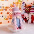 thumbnail image 3 of Handmade Birthday Doll Figurine Festive Swedish Tomte Cake Topper Decoration for Home Desktop Party Celebration, 3 of 6